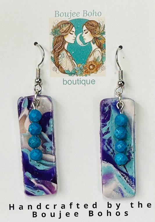 Turquoise Waterfall Earrings