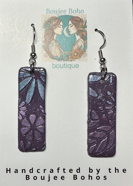 Purple Garden Earrings