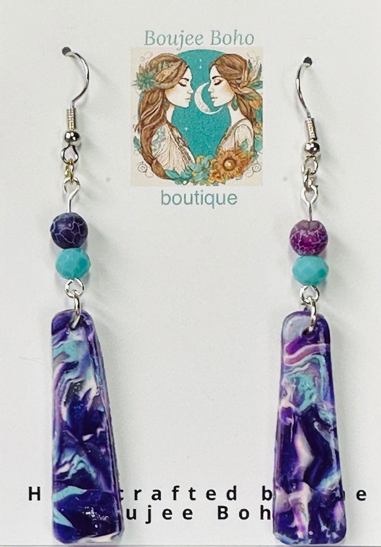 Turq and Purp Earrings