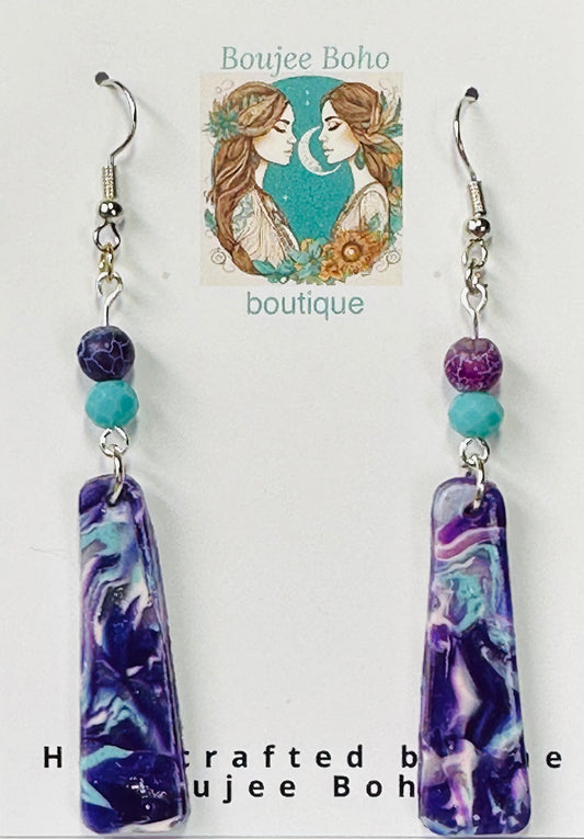Turq and Purp Earrings
