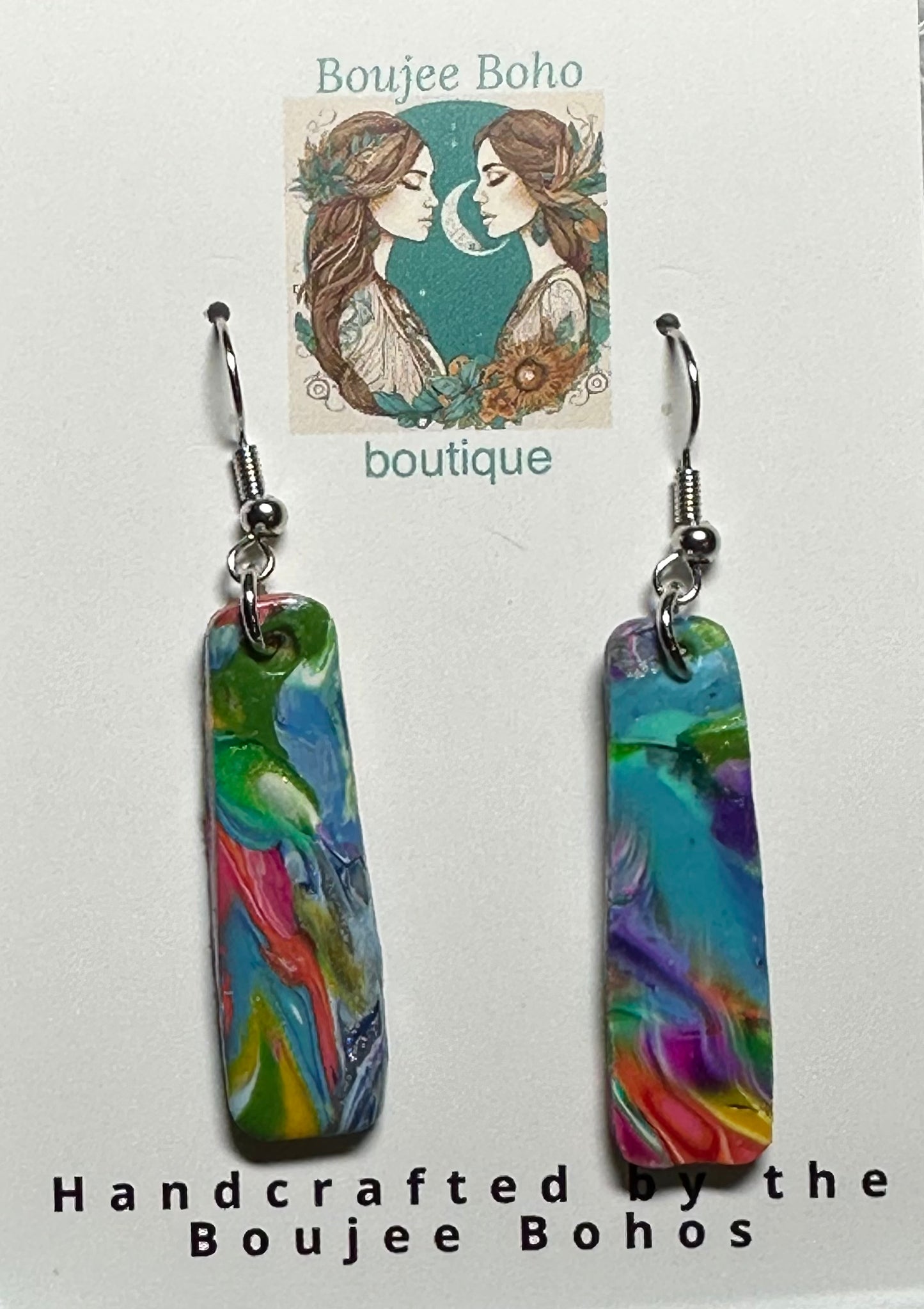 Rainbow Swirl Earrings