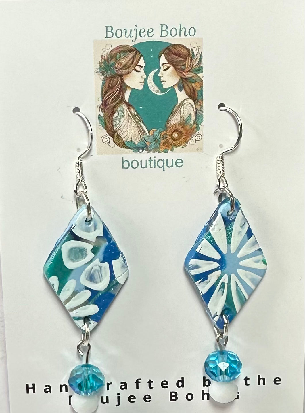 Blue Diamond Earrings