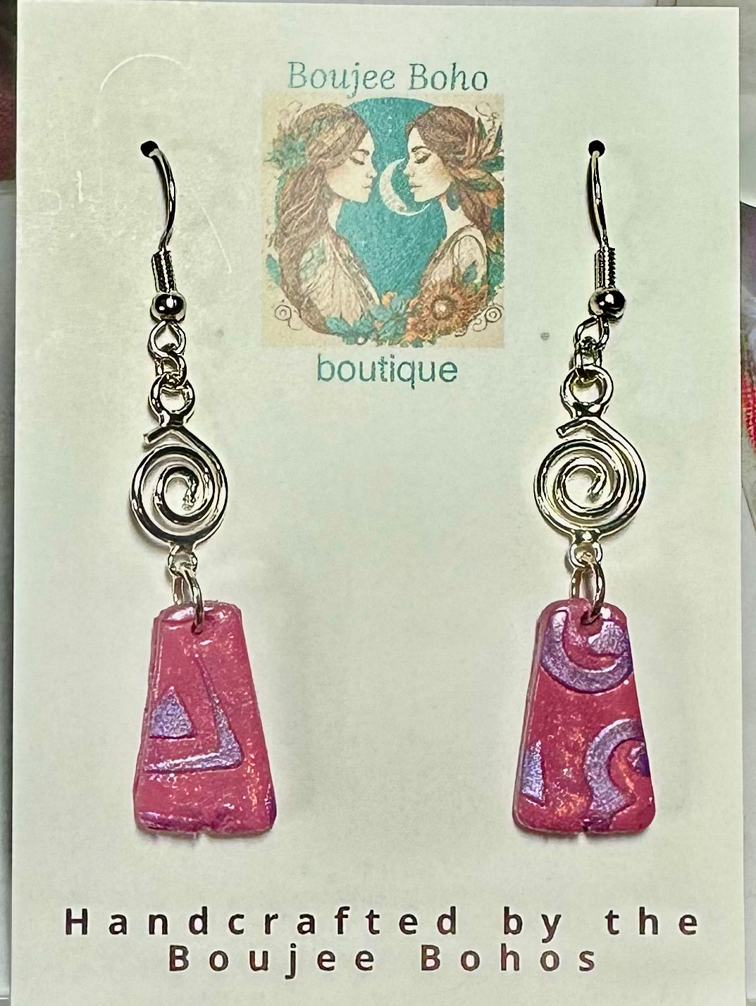 I Love Pink Earrings