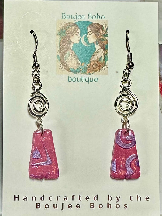 I Love Pink Earrings