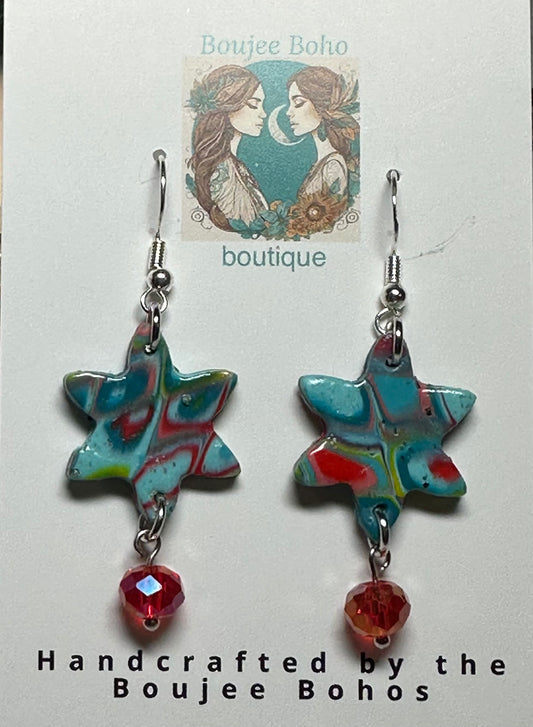 Retro Star Earrings