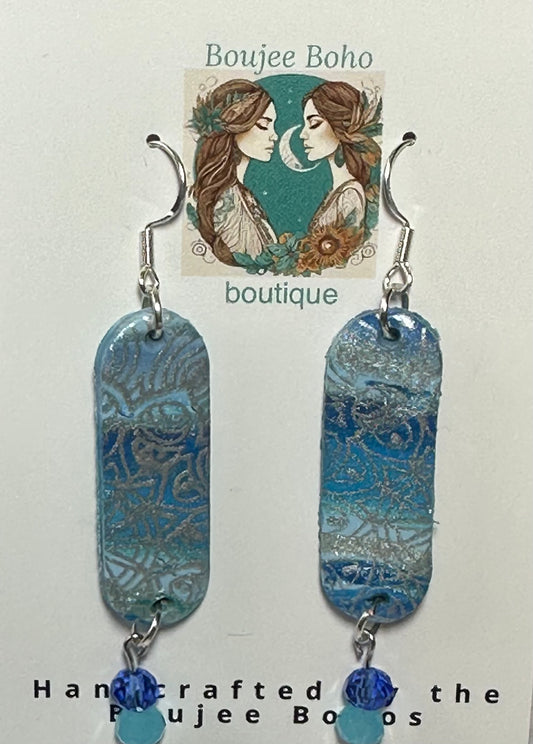 Blue Boho Earrings