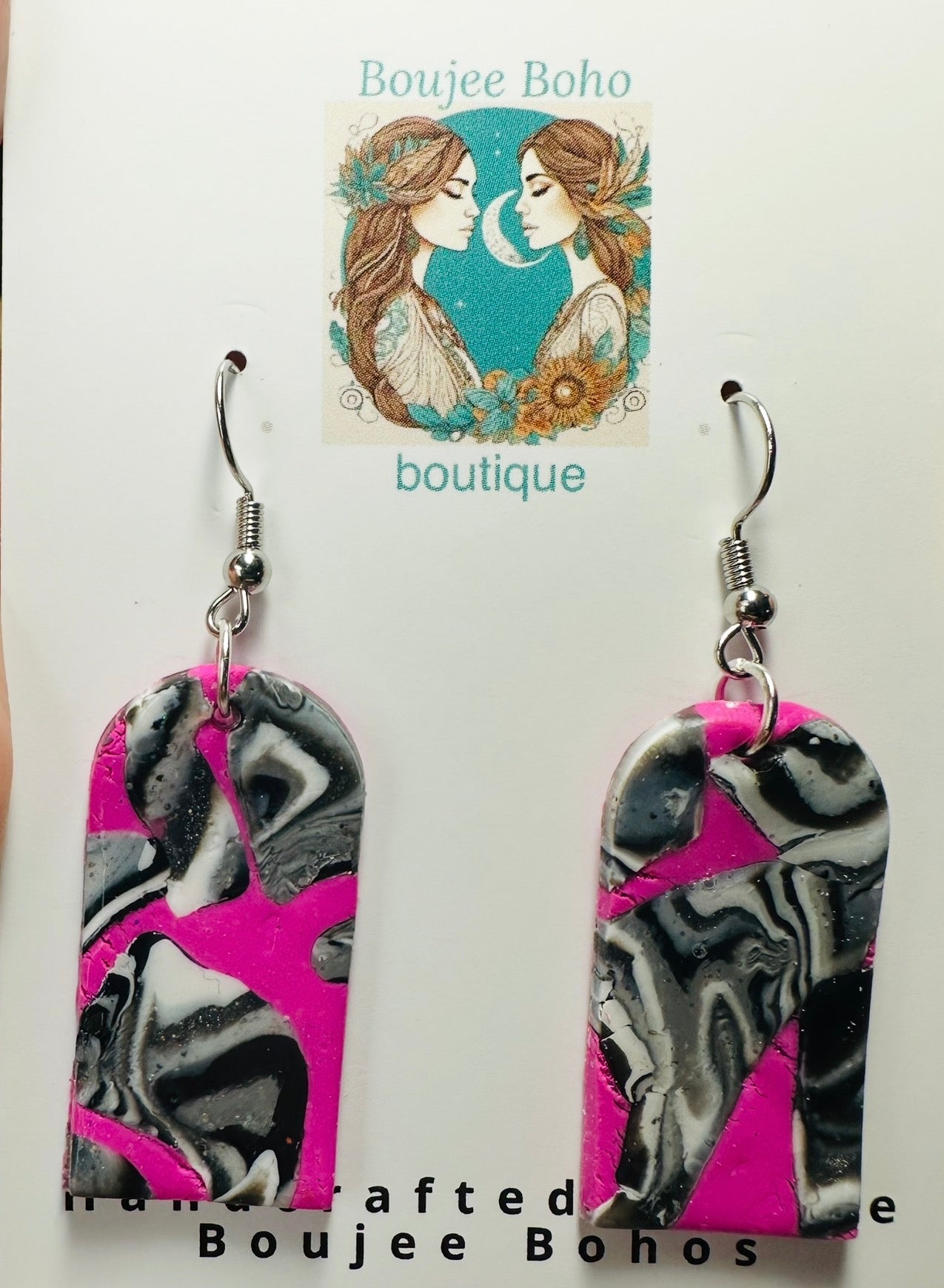 Fuchsia Faultline Earrings