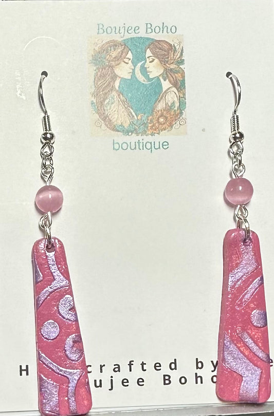 Ringy Dingy Pink Earrings