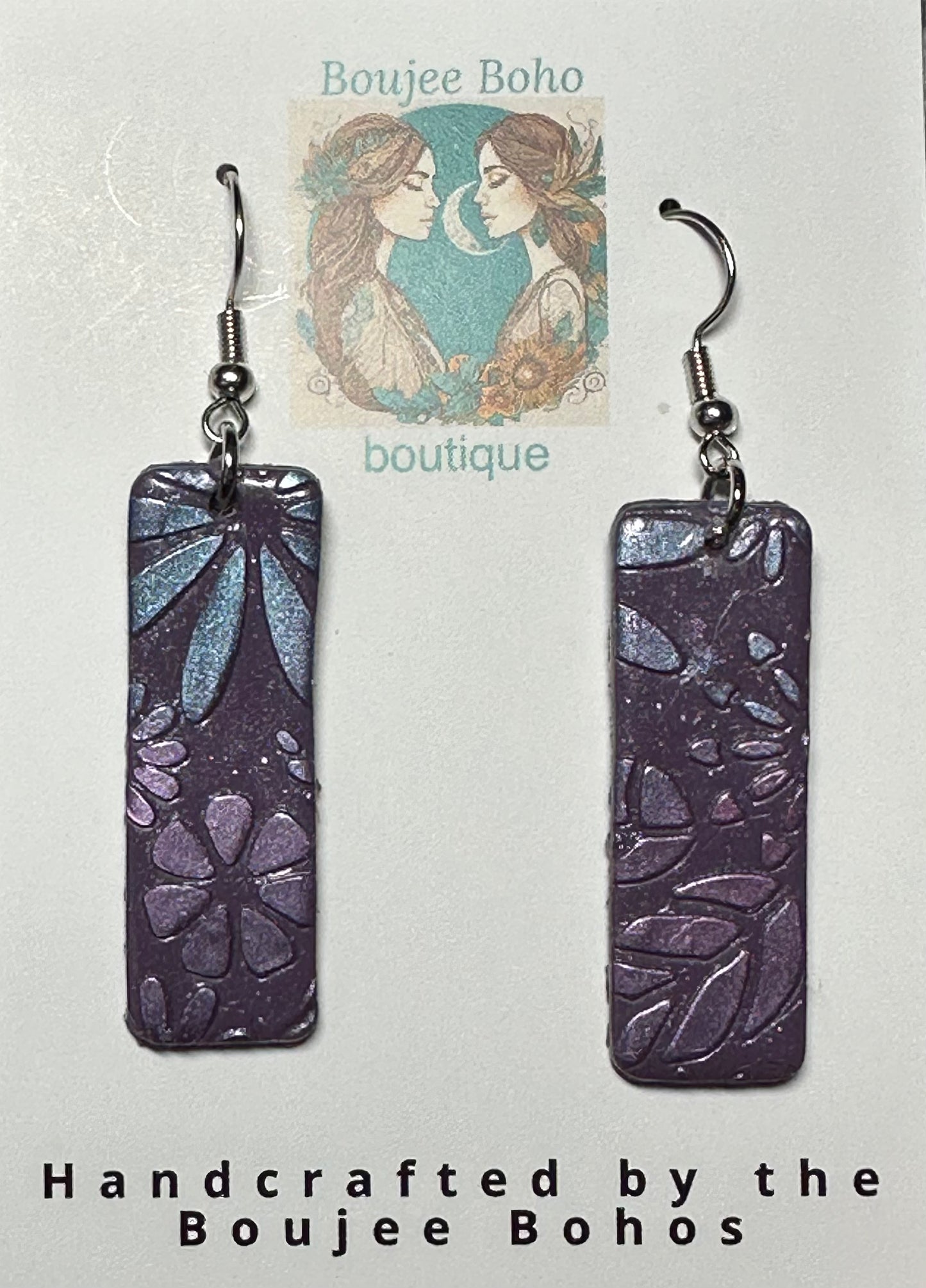 Purple Garden Earrings