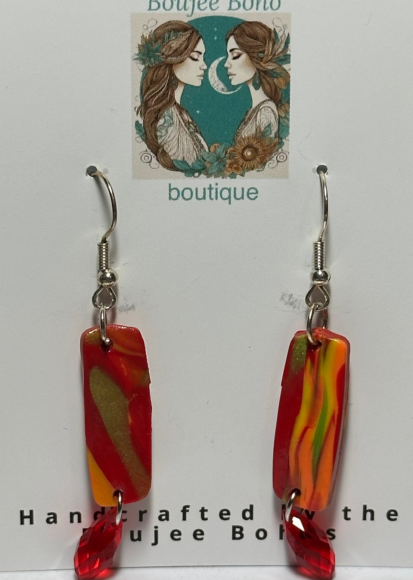 Orange Sunset Earrings