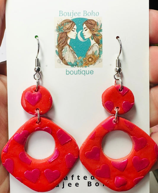 Scarlet Sweetheart Earrings