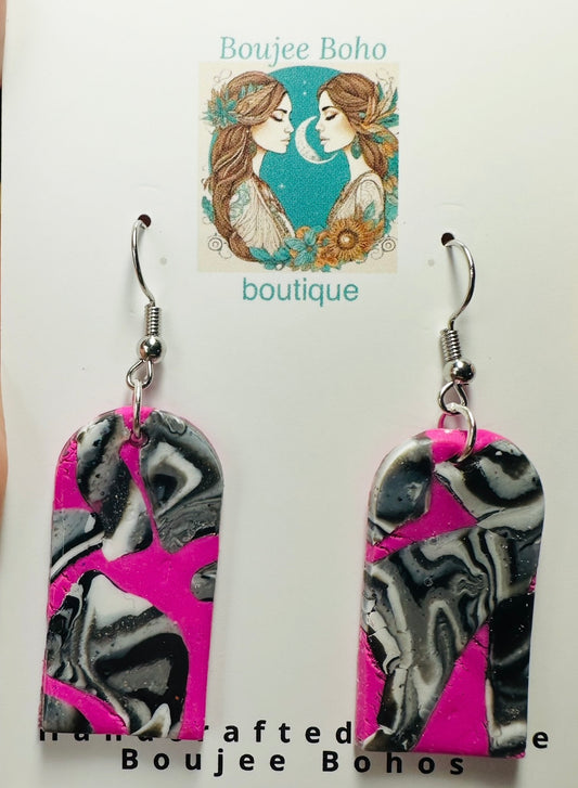 Fuchsia Faultline Earrings