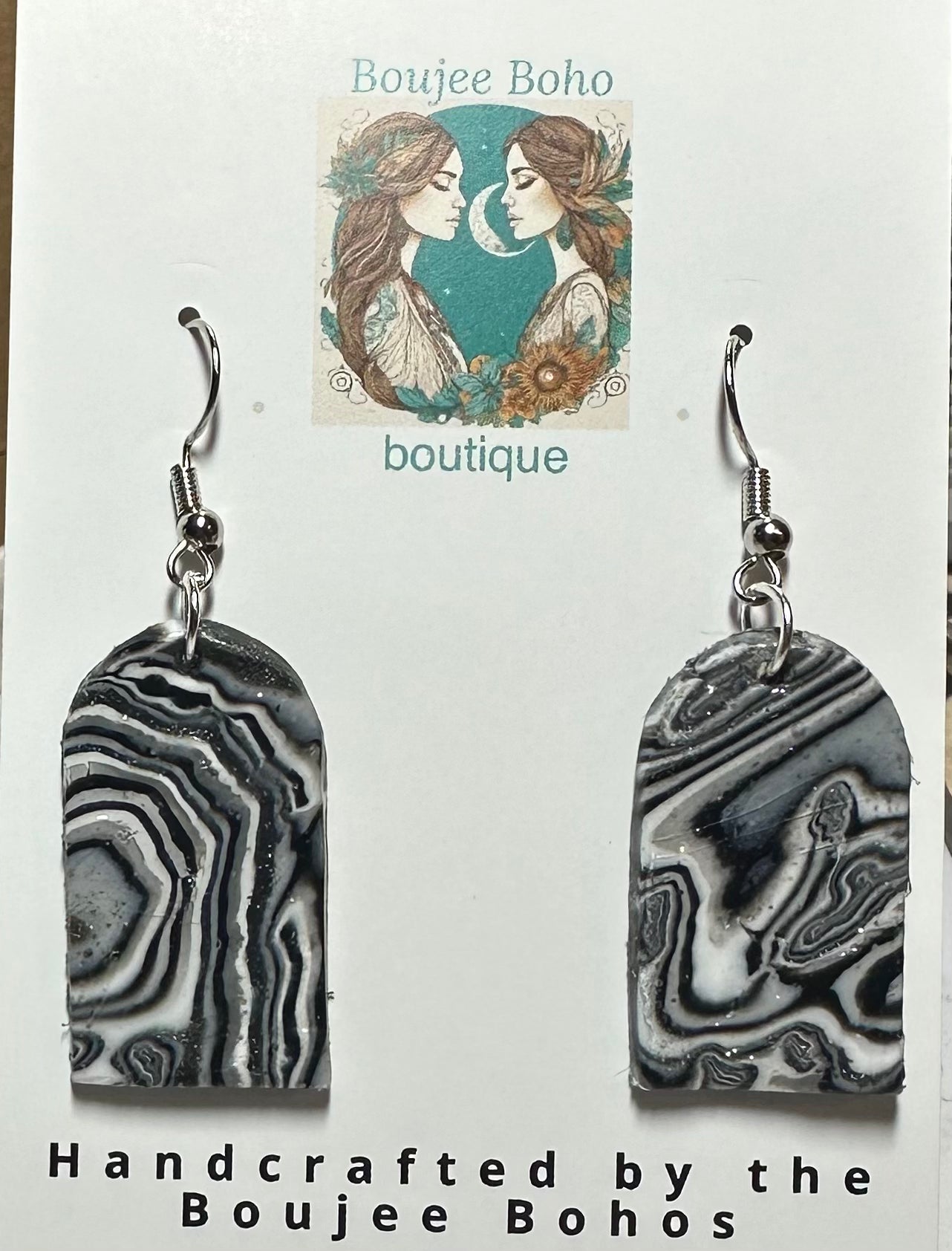 Shadow Swirl Earrings