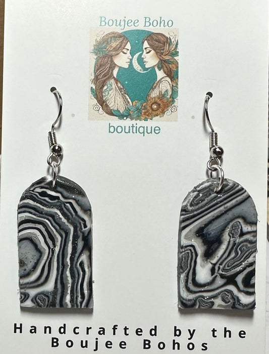 Shadow Swirl Earrings