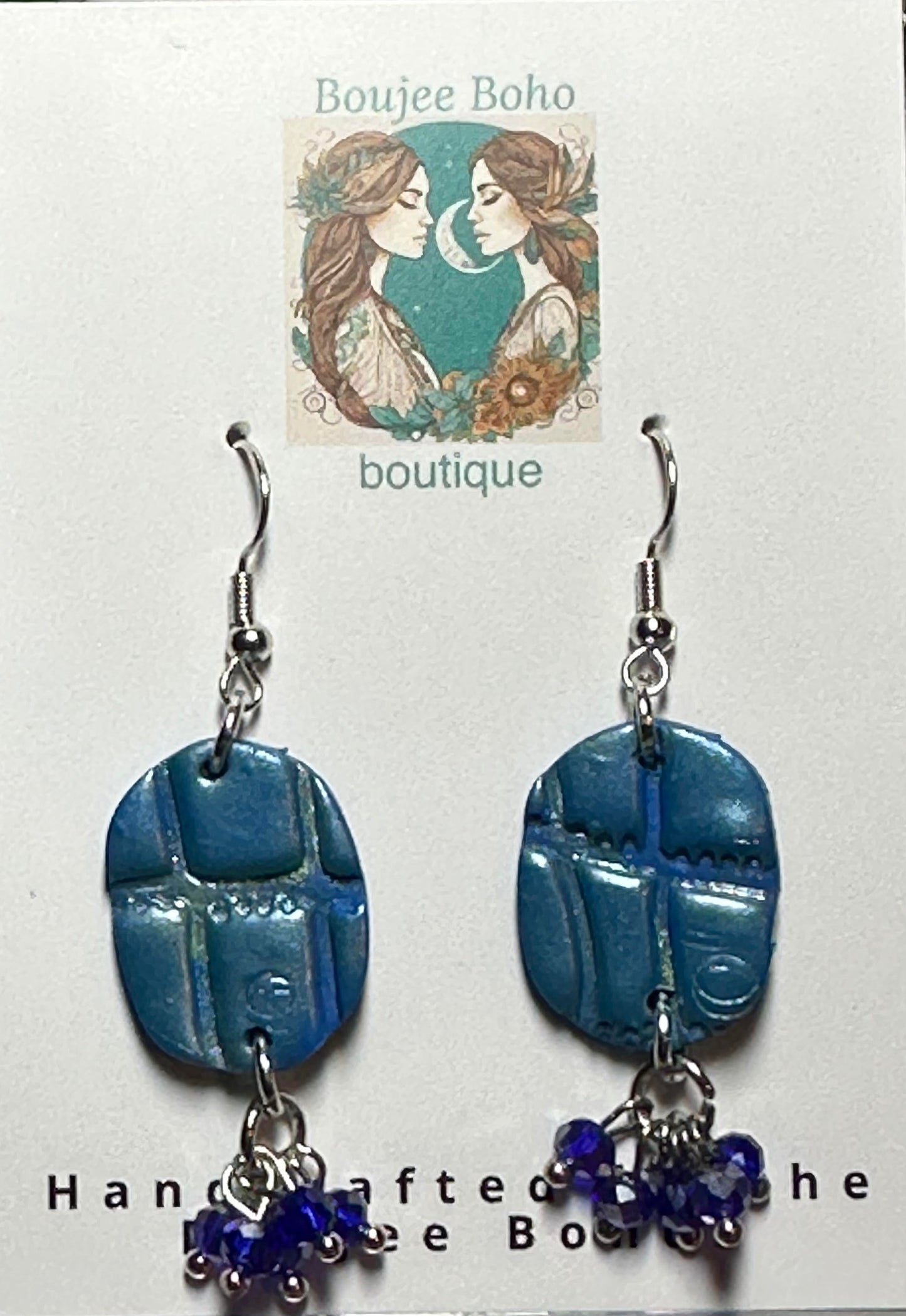 Celestial Blue Mosaic Earrings